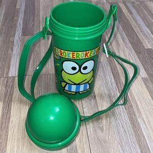 Sanrio Japan Kero Kero Keroppi Cup Bottle Carry Strap crossbody bag Holder